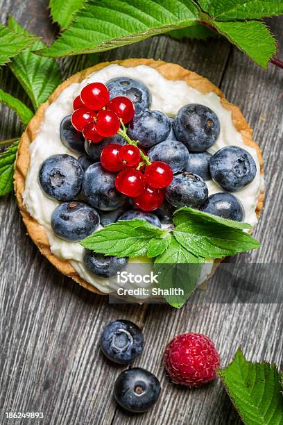 Small Cupcake With Berry Fruits Stock Photo - Download Image Now - Abundance, Baked Pastry Item, Berry Fruit