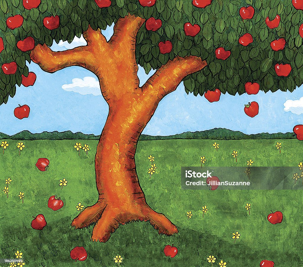 Apple Tree - Lizenzfrei Obst Stock-Illustration