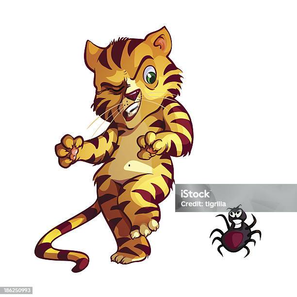 Cat And Mite Stock Illustration - Download Image Now - Aggression, Animal, Animals In The Wild