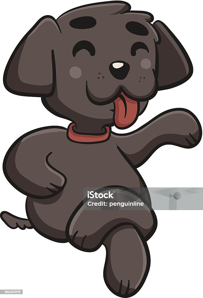 Perro feliz con las piernas cruzadas - arte vectorial de Con las piernas cruzadas libre de derechos