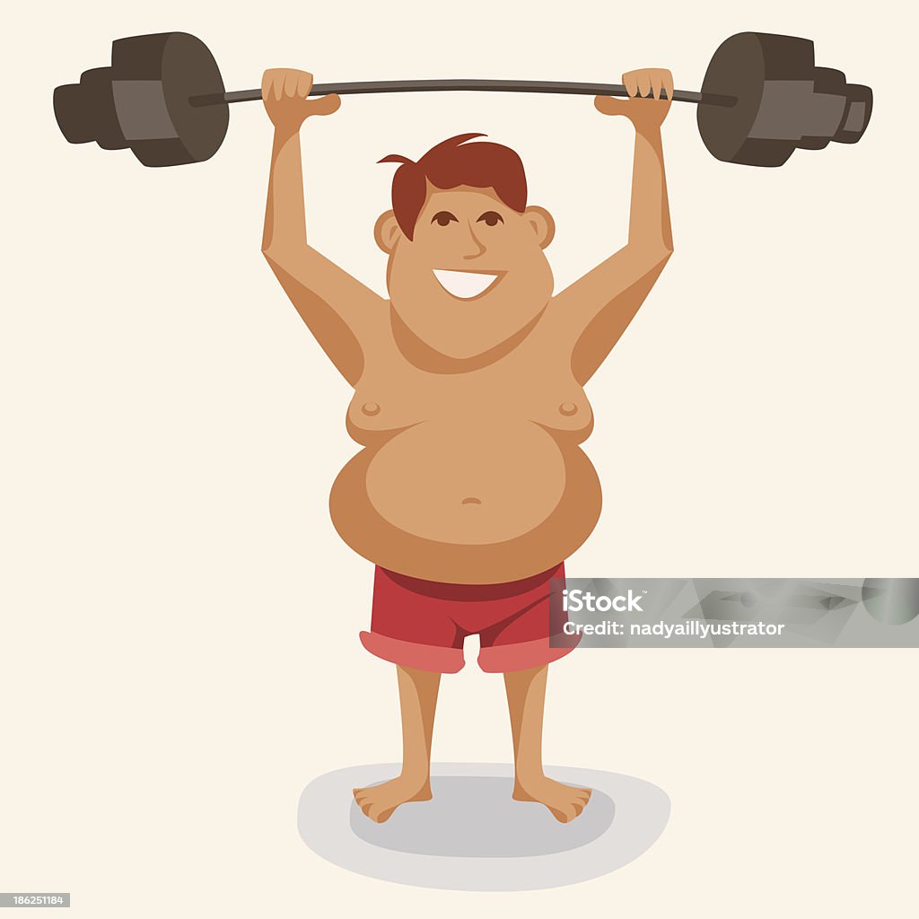 illustration d'un sportif - clipart vectoriel de Abdomen libre de droits