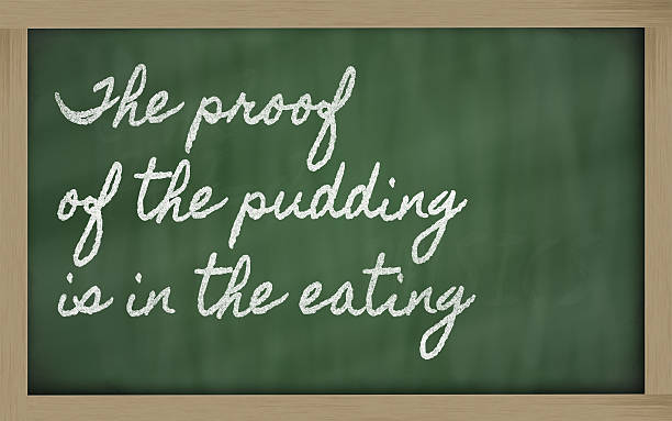 istock expression -  The proof of pudding is in eating 186251225