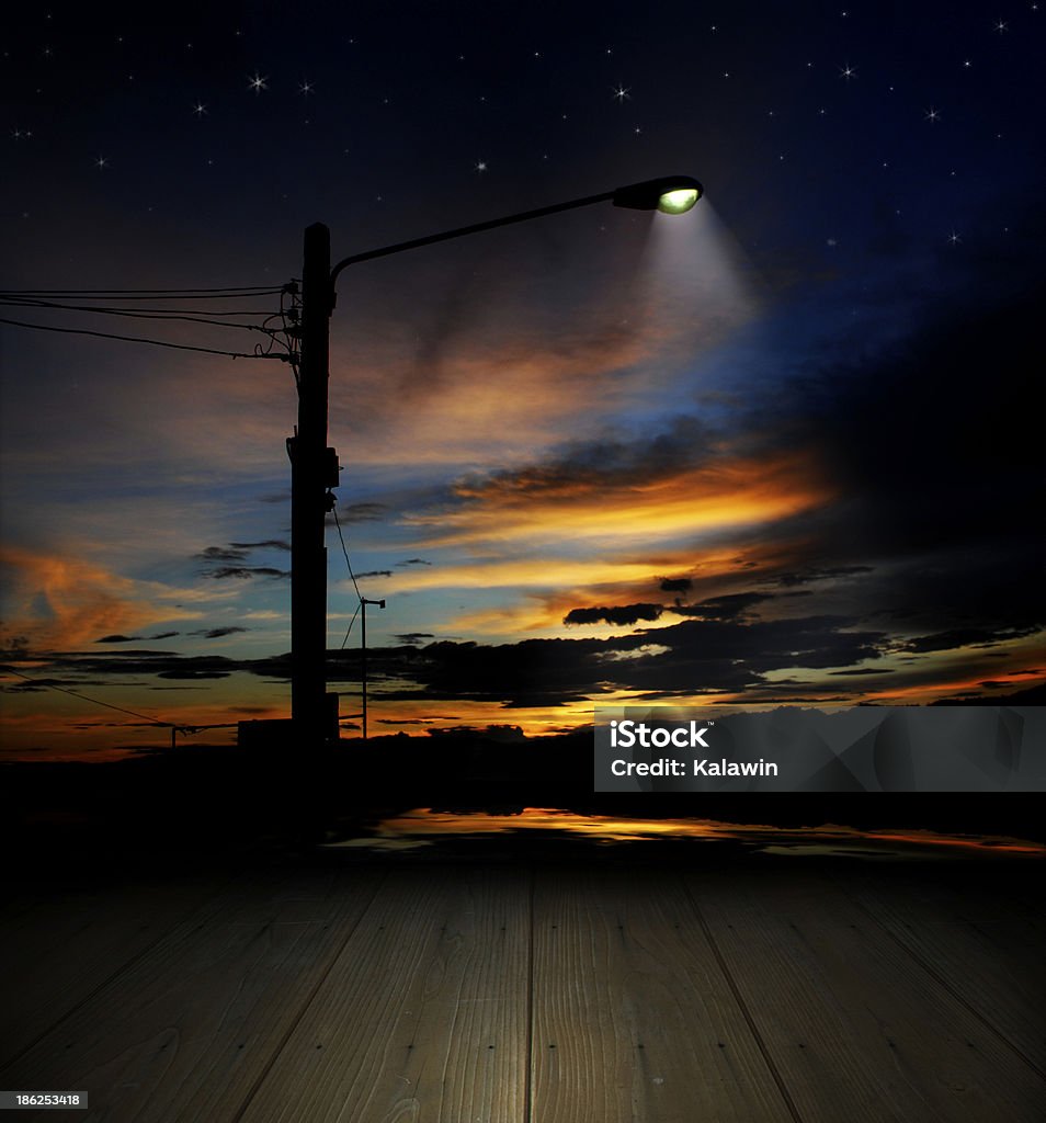 Poste - Royalty-free Anoitecer Foto de stock