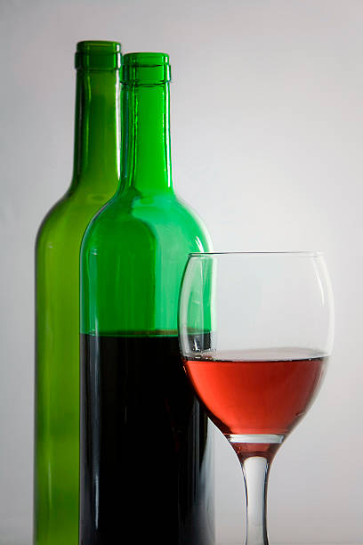 istock Bottles of wine and Cup 186253939