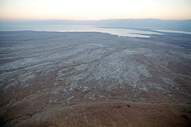 The Dead Sea landscape from Masada, Israel