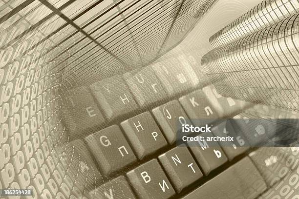 Buildings And Keyboard Stock Photo - Download Image Now - Abstract, Adult, Allegory Painting