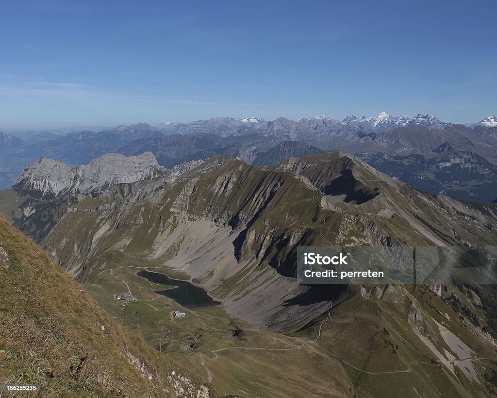 Lago Eissee e montanhas - Foto de stock de Alpes europeus royalty-free