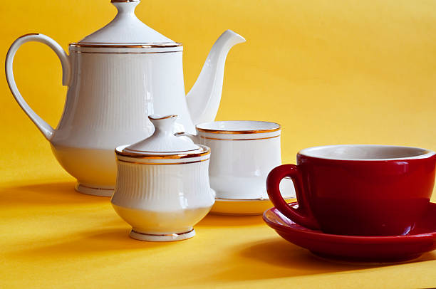 istock Red tea cup standing out from the crowd 186255826