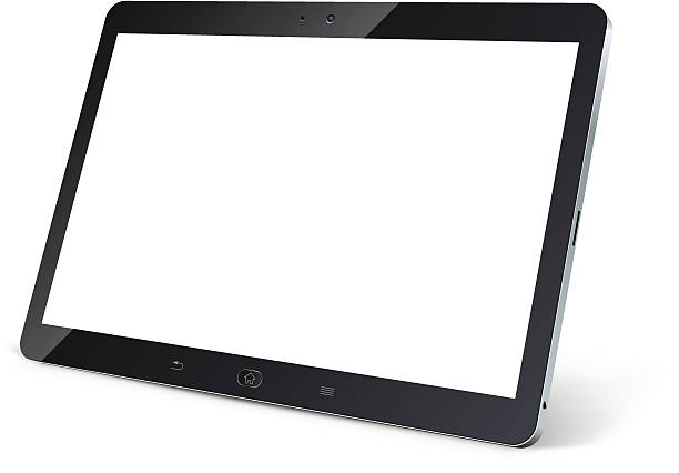 komputer typu tablet z pustego, białego ekranu - ipad stock illustrations