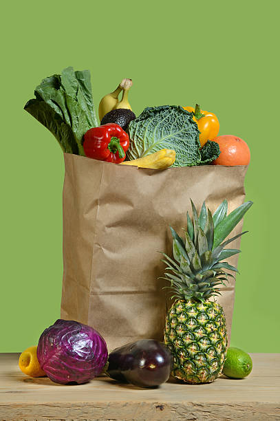 istock Produce on Wooden Table 186258020
