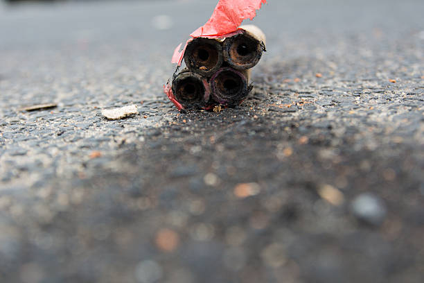 istock Traces of New Year's fireworks 186258947