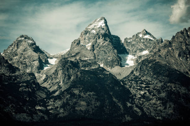 Grand Teton glacier and the surrounding summits