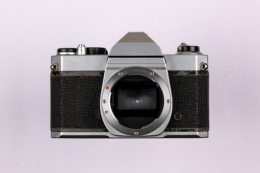 Vintage Film Camera isolated on  white background