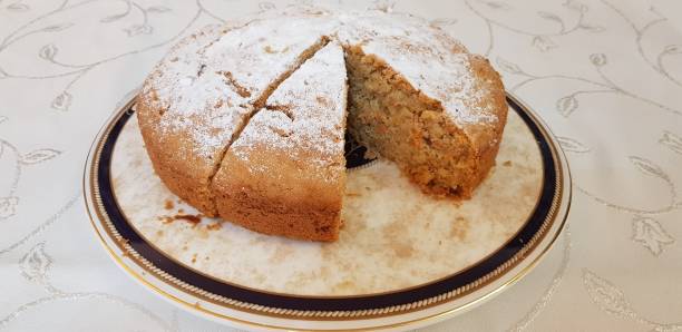 istock Carrot Cake with dusted sugar served in Glasgow Scotland UK 1862603899