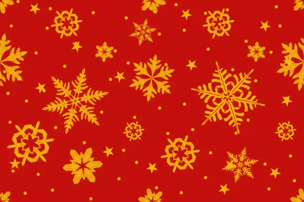 Vector illustration of Seamless pattern Christmas decoration cartoon hand drawn vector illustration watercolour style.