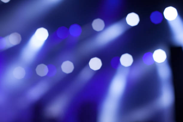 istock Blue Stage Lights, light show at the Concert 186261722