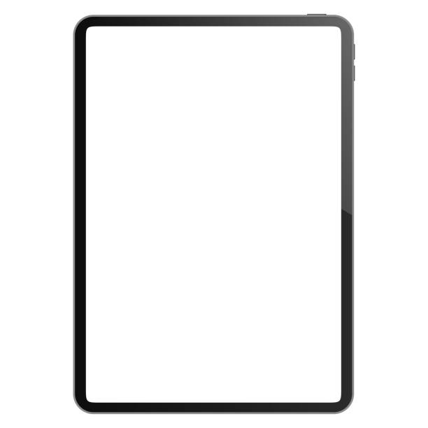 illustrations, cliparts, dessins animés et icônes de nouvelle tablette, écran côté tablette, position verticale - tablette
