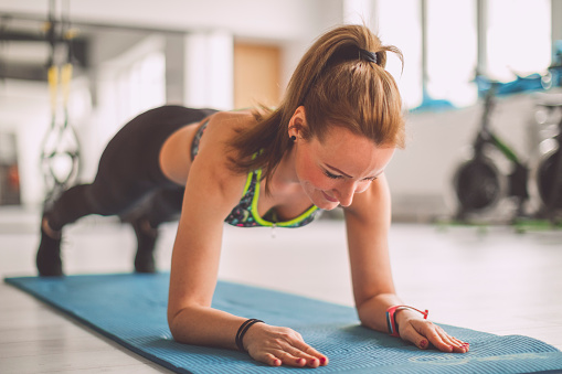 Woman working out