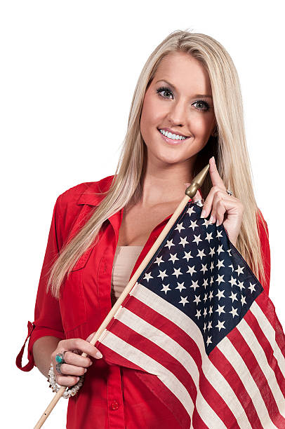 Woman with a Flag