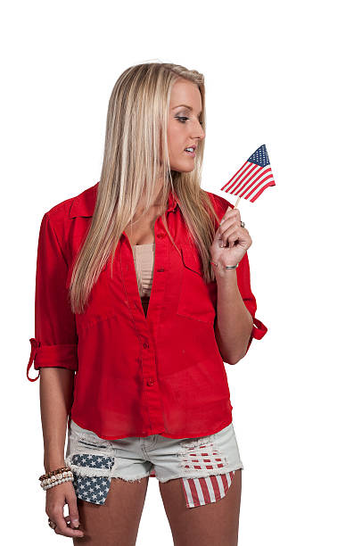Woman with a Flag