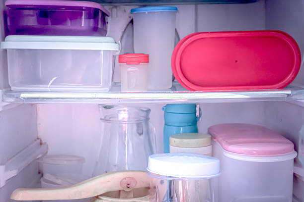 istock Arrangement of empty jars on a shelf 1862637532