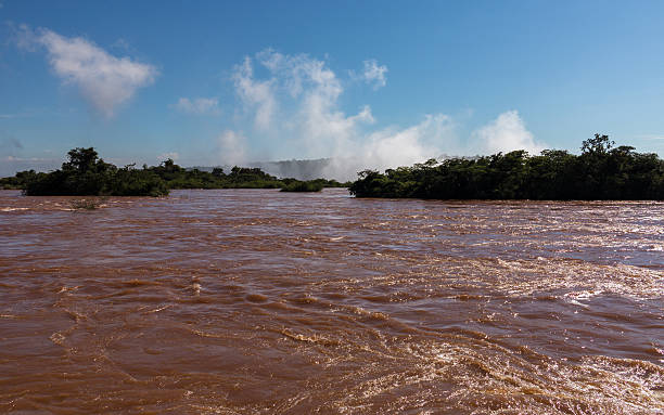 istock River leading to Iguassu Falls 186264416