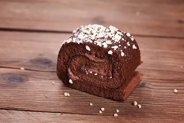 Chocolate cake-roll