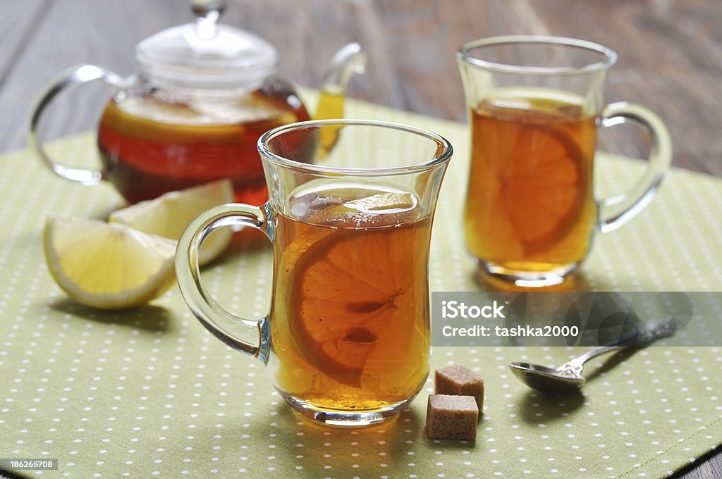 Tè con limone - Foto stock royalty-free di Alimentazione sana