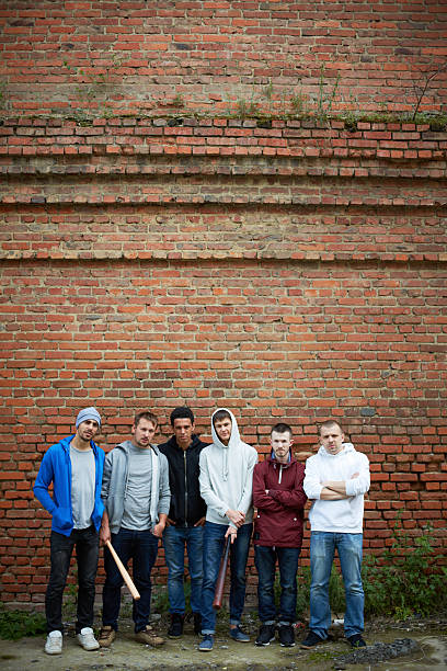 istock Group of gangsters 186265967