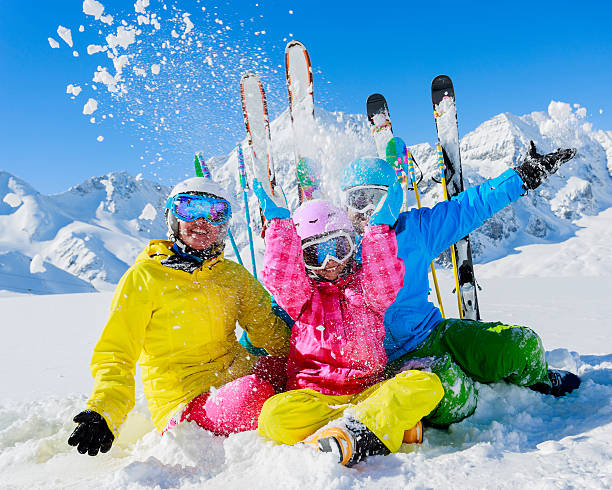 istock Skiing, winter, snow,  skiers, sun and fun. 186268720