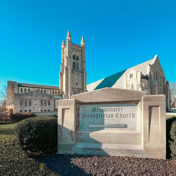 istock Stately Historic Church Exterior 1862687334