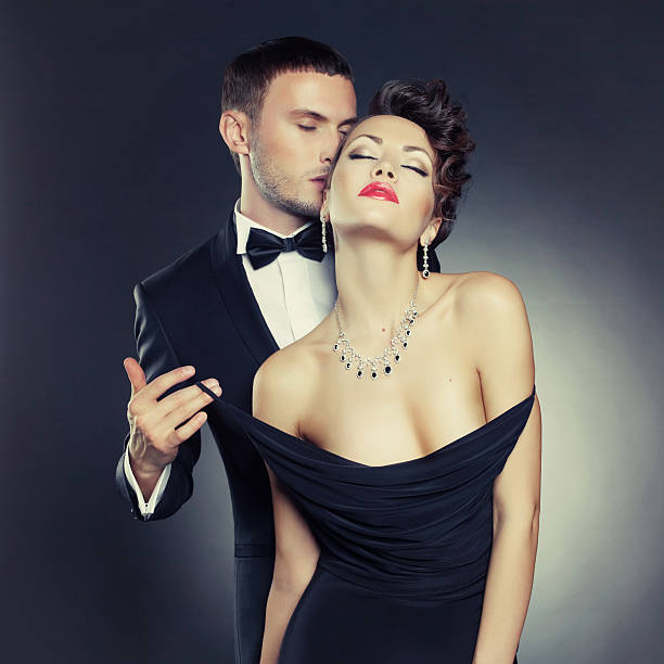 Sensual couple stock photo