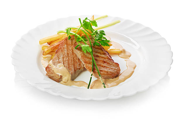 istock Grilled meat with trimmings 186271690