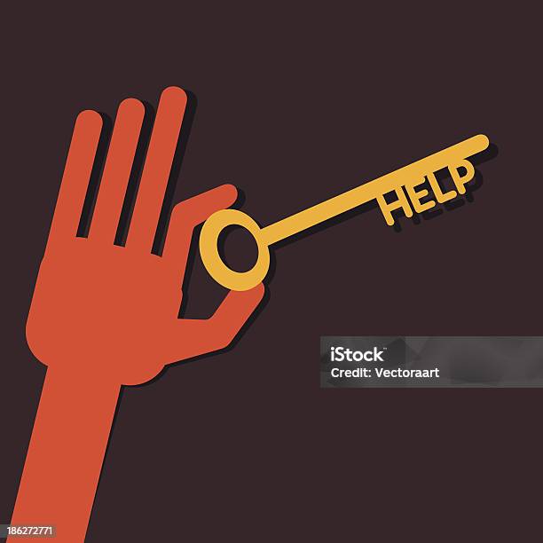 Tecla Help - Arte vetorial de stock e mais imagens de Sinal de Stop - Sinal de Stop, Amarelo, Apoio