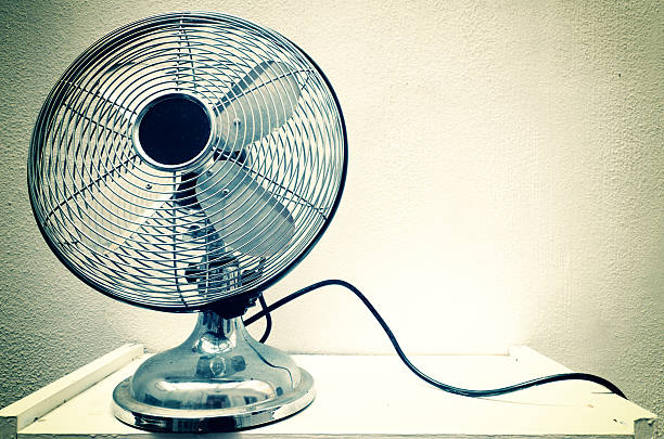 istock Vintage steel fan 186274462