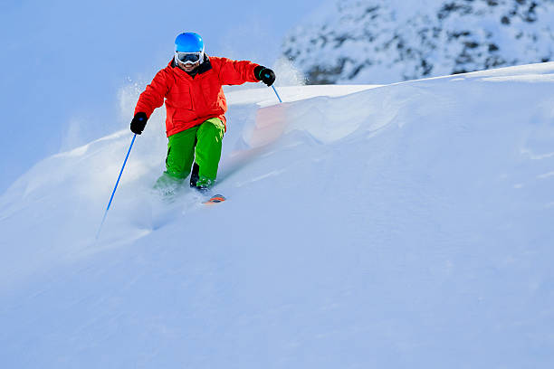 istock Freeride in fresh powder snow 186274891
