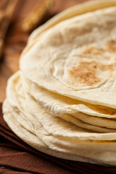 istock Stack of Homemade Flour Tortillas 186275619