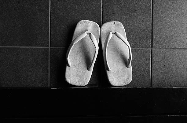 Traditional Japanese slippers stock photo