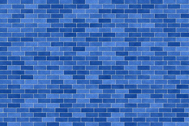 istock Background of blue stone wall texture 186279678