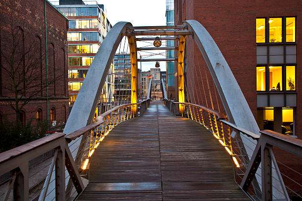 istock Speicherstadt at night in Hamburg 186279680