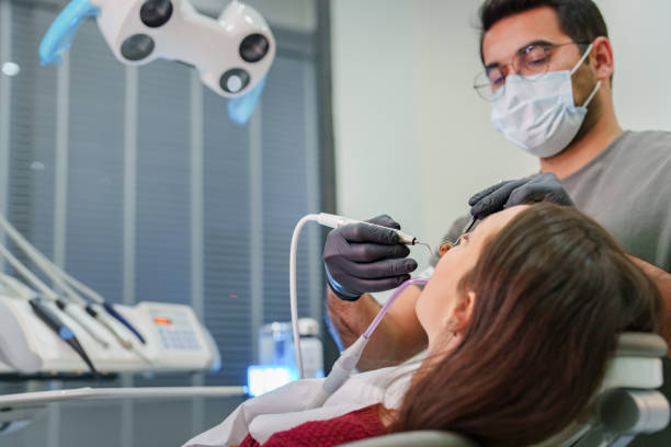 istock Dentist deep tartar cleaning and whitening 1862819570