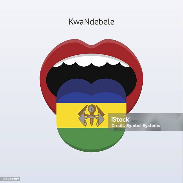 Kwandebele Langue Abstrait Langue Humaine Vecteurs libres de droits et plus d'images vectorielles de Abstrait - Abstrait, Apprentissage, Bouche humaine