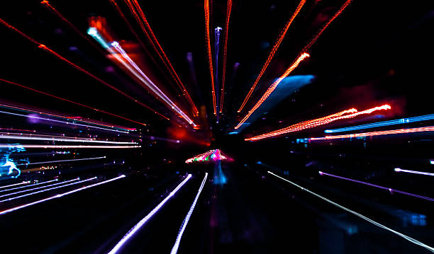 istock Abstract colorful background with lights in motion 186286608