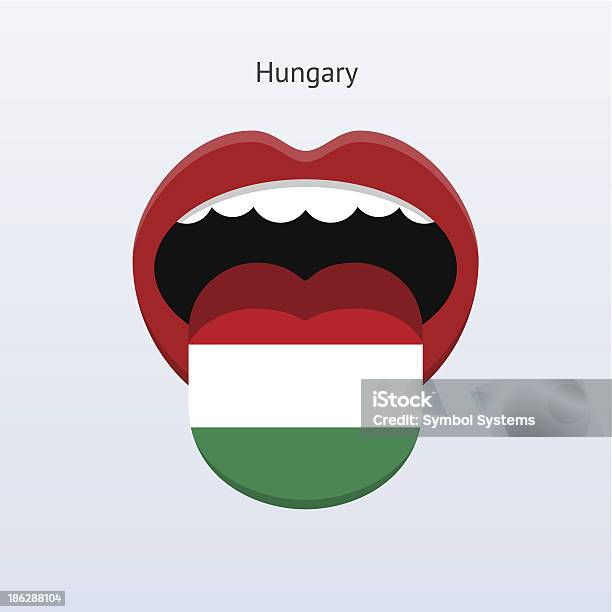 ハンガリー語です 抽象的な人間の舌革 - アイコンのベクターアート素材や画像を多数ご用意 - アイコン, イラストレーション, カットアウト