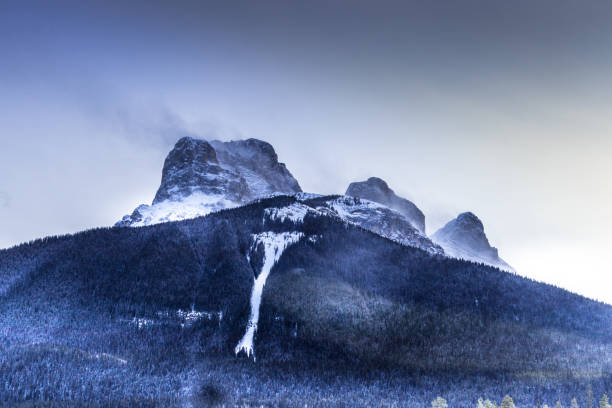 istock Three sisters from the Three sisters parkway. Canmore, Alberta, Canada 1862897545