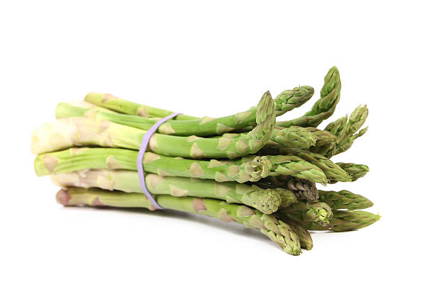 istock Fresh green asparagus tied up. 186290784