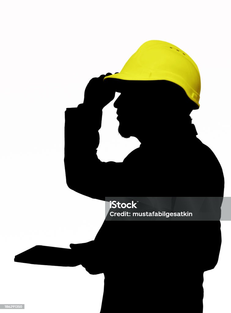 Capacete de construção e Engenheiro - Royalty-free Adulto Foto de stock