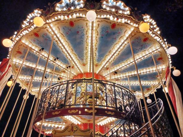 istock Carousel christmas in Madrid 1862918601