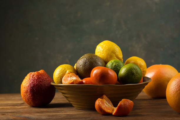 istock Still life with citrus fruits in rustic style 1862932832