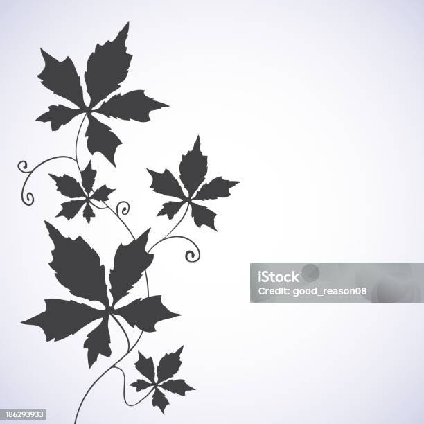 Kwiatowy Tło Z Winorośli - Stockowe grafiki wektorowe i więcej obrazów Roślina pnąca - Roślina pnąca, Bez ludzi, Biały
